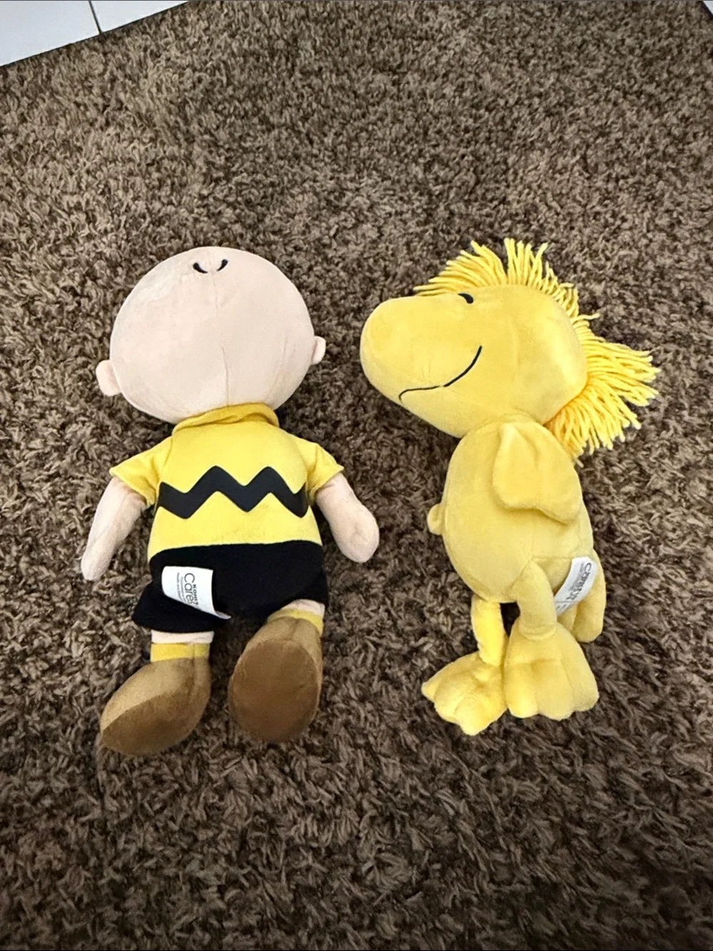 Kohl's Peanuts Charlie Brown & Woodstock Plush Set - Yellow, Black, Brown